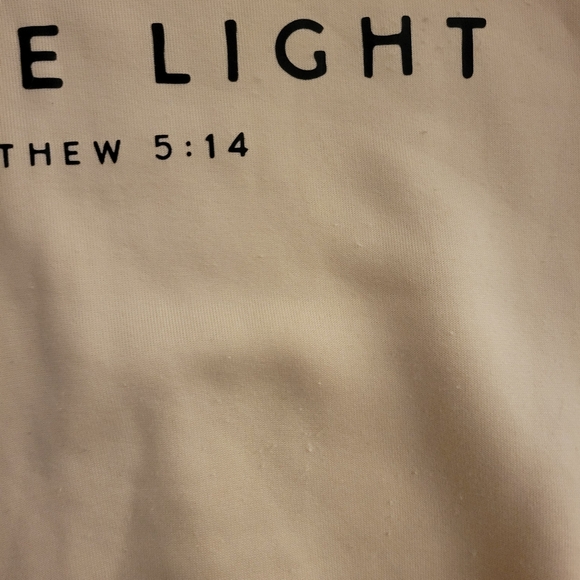 Be the Light Cream Sweatshirt-Small - Picture 4 of 5
